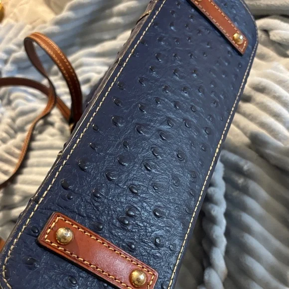Dooney & Bourke Navy Textured Tote - Picture 5 of 7